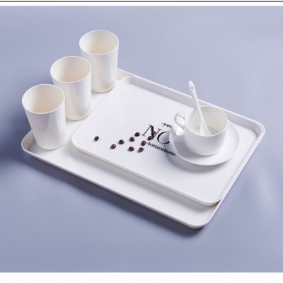 Restaurant tray coffee tray white tray rectangular tray snack tray