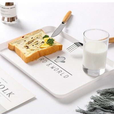 Hot Sale High Quality plastic tray child Cookies Christmas dessert white tray